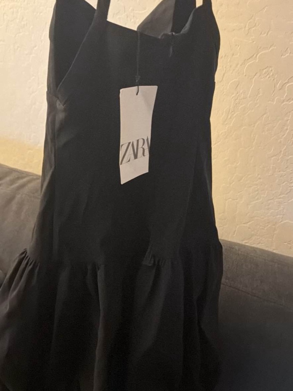 ZARA Black Cut Out Bubble Dress